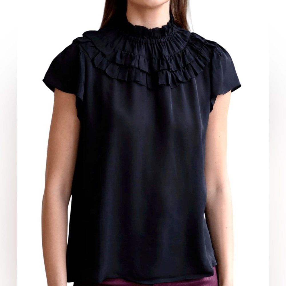 Halogen Ruffle Sleeve Blouse